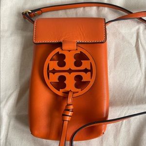 Tory Burch Miller Crossbody Bag ORANGE w Bag